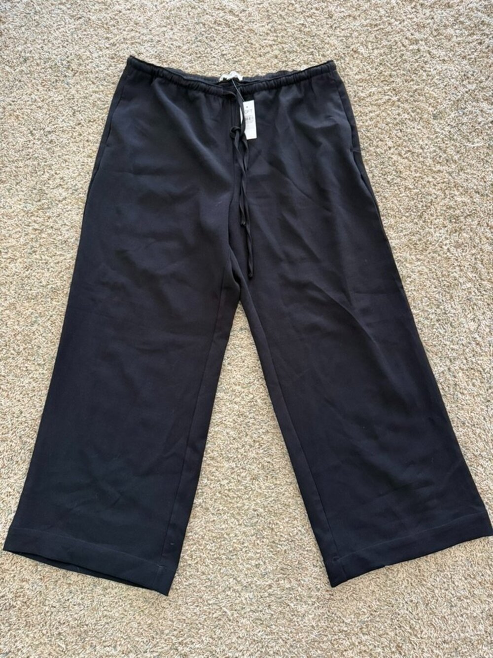 Loft The Sawyer Pull On Mid Rise Pants Black Sz L NWT